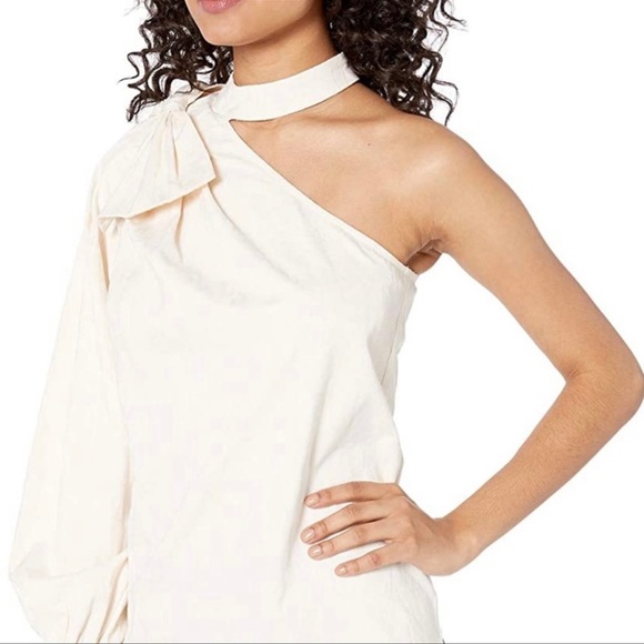 Bebe one shoulder jacquard top - Picture 3 of 6